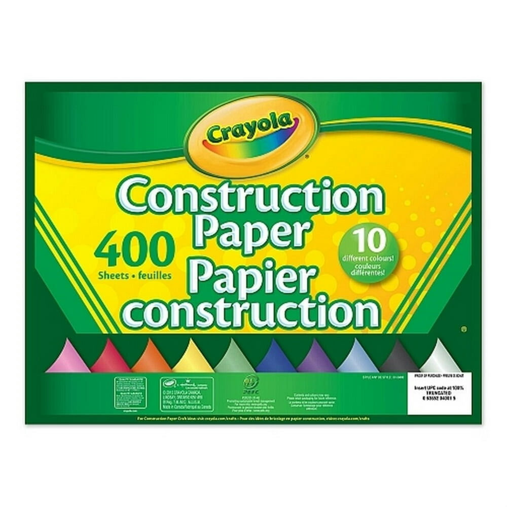 Crayola 400 Sheet Construction Paper Pad