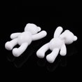 thumbnail image 2 of 10pcs Opaque Acrylic Pendants Bear Creamy White 37x28x13mm Hole: 2.5mm, 2 of 4