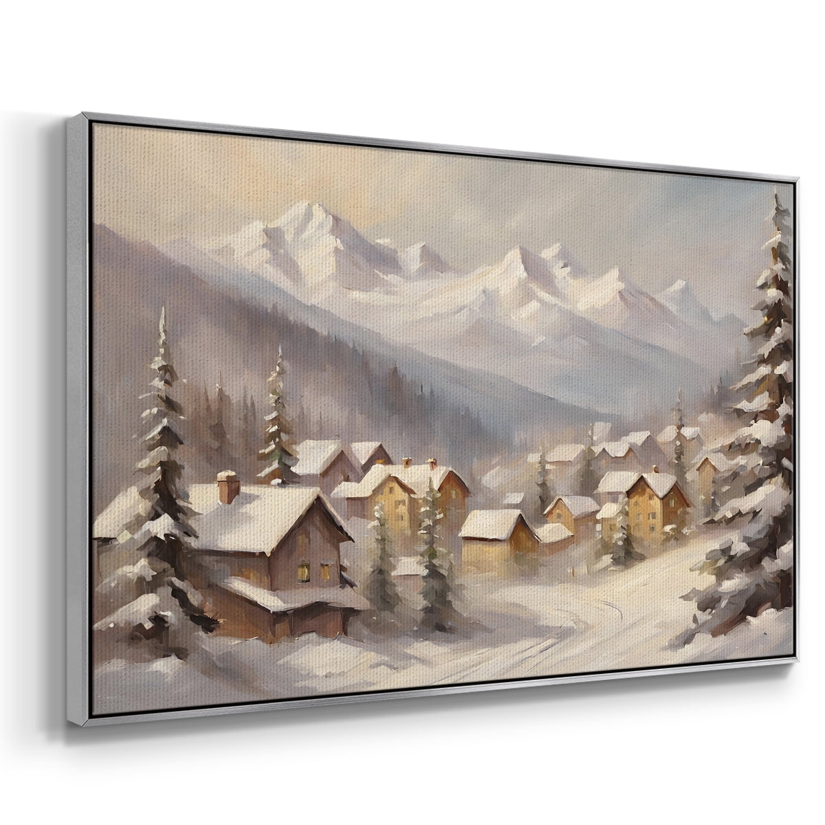 Vintage Landscape-CLXXIX By Wexford Home Framed in Silver Wood Gallery Wrapped Canvas 25 in. x 37 in.