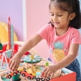 thumbnail image 4 of Teamson Kids Florida Amusement Park Wooden Activity Table with 6 Interactive Mini Games & Train Rail, Educational Toy for Motor Skills, 4 of 13