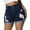 Dark Blue-010, variant on Gocolloa Womens Plus Size Jean Shorts High Waisted Stretchy Ripped Frayed Folded Hem Denim Shorts Dark Blue 18W