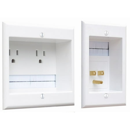 Powerbridge Dual Outlet Recessed In-wall System