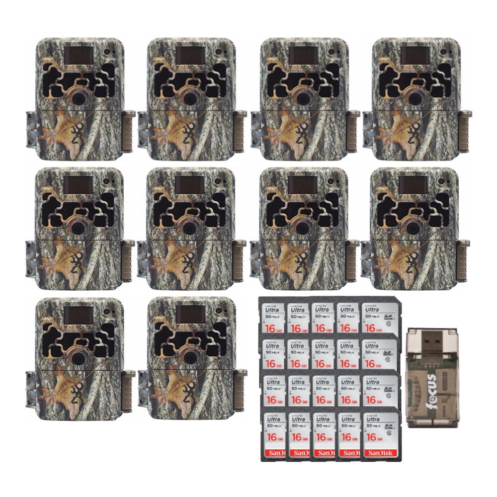 Browning Trail Cameras Dark Ops Extreme 10 Pack And 16gb Card Pack Bundle Walmart Com