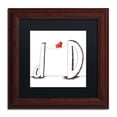 thumbnail image 2 of Carla Martell 'D is for Dog' Black Matted Framed Art, 2 of 5