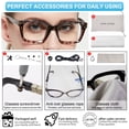 thumbnail image 7 of MARE AZZURO Bifocal Reading Glasses Women Blue Light Blocking Readers 1.0 1.25 1.5 1.75 2.0 2.25 2.5 2.75 3.0 3.5 (Leopard, 1.25) UV400 Protection with Spring Hinge, Polycarbonate Lens, 7 of 7