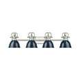 thumbnail image 1 of Duncan 4-Light Bath Vanity in Pewter with Matte Navy, 1 of 1