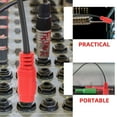 thumbnail image 3 of Raindrops 2Pack Electric Guitar Cable Audio Cable Adapter Copper Red 90 Degree Angled Design Back to School, 3 of 8