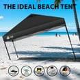 thumbnail image 5 of CROWN SHADES 10x10 Pop Up Canopy Patented Center Lock One Push Instant Outdoor Canopy Tent Black, 5 of 8