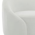 thumbnail image 4 of DREAMSIDEA Swivel Barrel Accent Chair, Modern Upholstered Living Room Chair 360°Round Club Armchair-White, 4 of 6