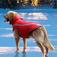 thumbnail image 6 of Gustave Warm Winter Pet Coat Dog Waterproof Reflective Jacket Vest for Small Medium Large Dogs Outfits "Red,3XL", 6 of 9