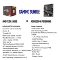 thumbnail image 2 of Paquete de procesador de escritorio desbloqueado INLAND AMD Ryzen 5 4500 con placa base para juegos MSI A520M-A PRO (AMD AM4 DDR4 PCIe 4.0 Micro-ATX), 2 of 5