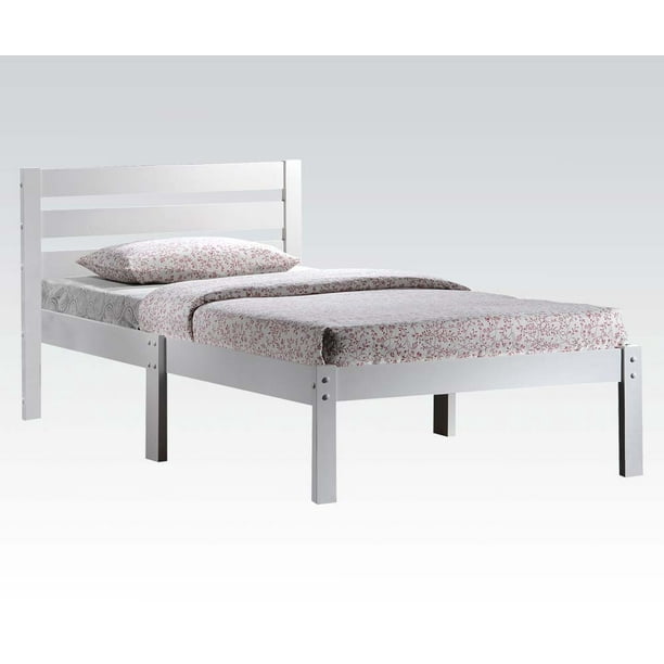 White Wood Twin Bed Walmart Com Walmart Com