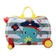 thumbnail image 3 of Maleta para montar para niños,Equipaje de mano con ruedas,Equipaje rígido con carrito portátil ligero para regalo de Festival para niños Pulpo rayado, 3 of 6