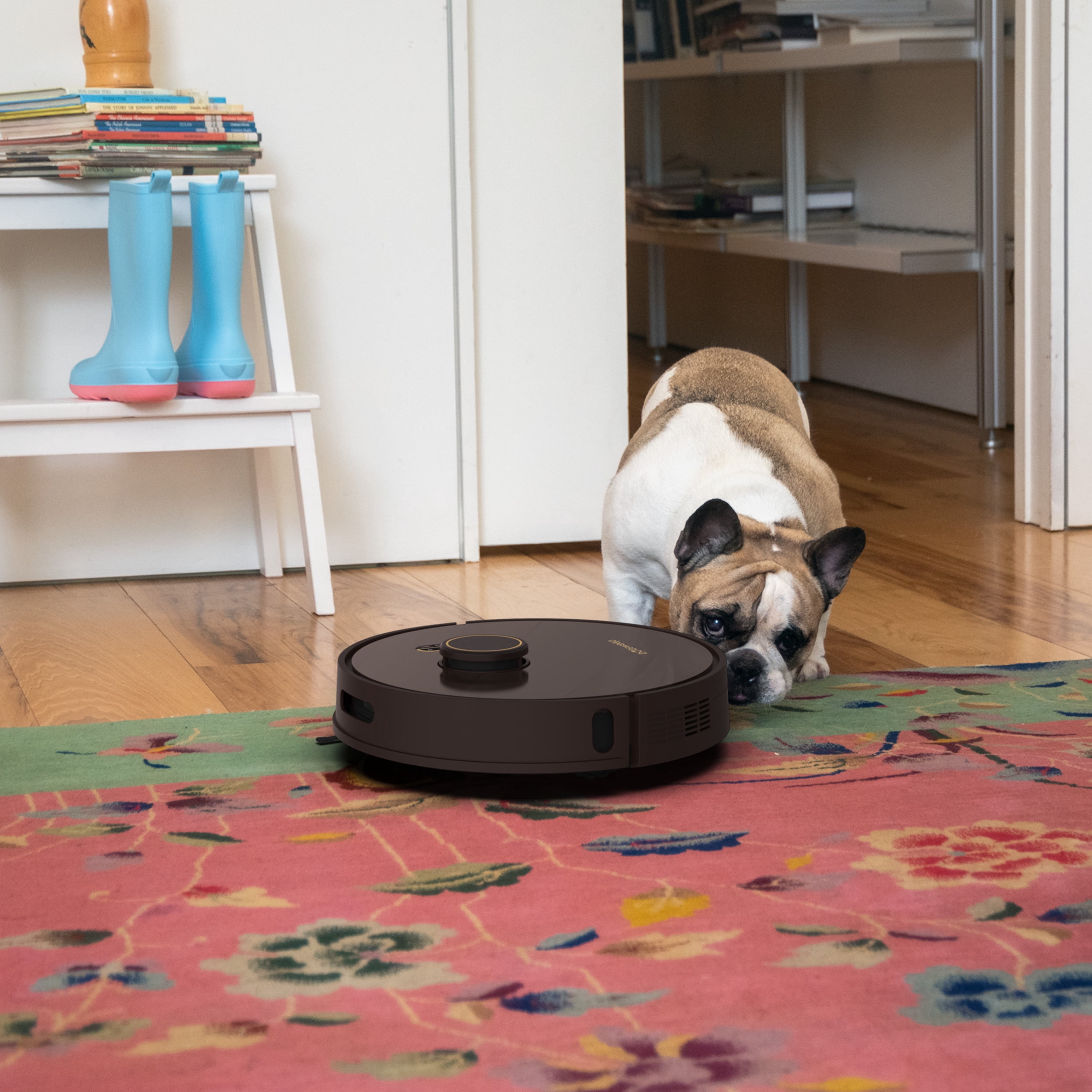 bObsweep Orb-i Robot Vacuum, 100-Day Self-Emptying Bin, 5000pa Suction, Cholocate, New