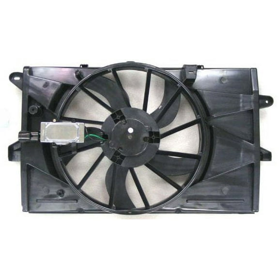 Dual Radiator and Condenser Fan Assembly - Pacific Best Inc. Fit/For FO3115174 09-12 Lincoln MKS, 08-09 Mercury Sable/Ford Taurus X, 08-12 Taurus