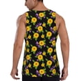 thumbnail image 3 of Fotbe Daisies Flowers Pattern Men's Quick Dry Workout Tank Top Gym Muscle Tee Fitness Bodybuilding Sleeveless T Shirt Breathable Workout Shirt-X-Large, 3 of 9