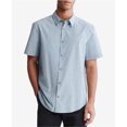 thumbnail image 1 of Calvin Klein Mens Stretch Button Up Shirt, Blue, X-Large, 1 of 1