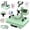 1215 11oz Green, variant on DKMOCO 5-in-1 Heat Press Machine, 12''x15'' Heat Transfer Sublimation with 30oz Tumbler Press, 360° Swing Away, Teflon-Coated Heat Plate, LED Digital Temp Control for Mugs Plate Shirt Cap, Pink