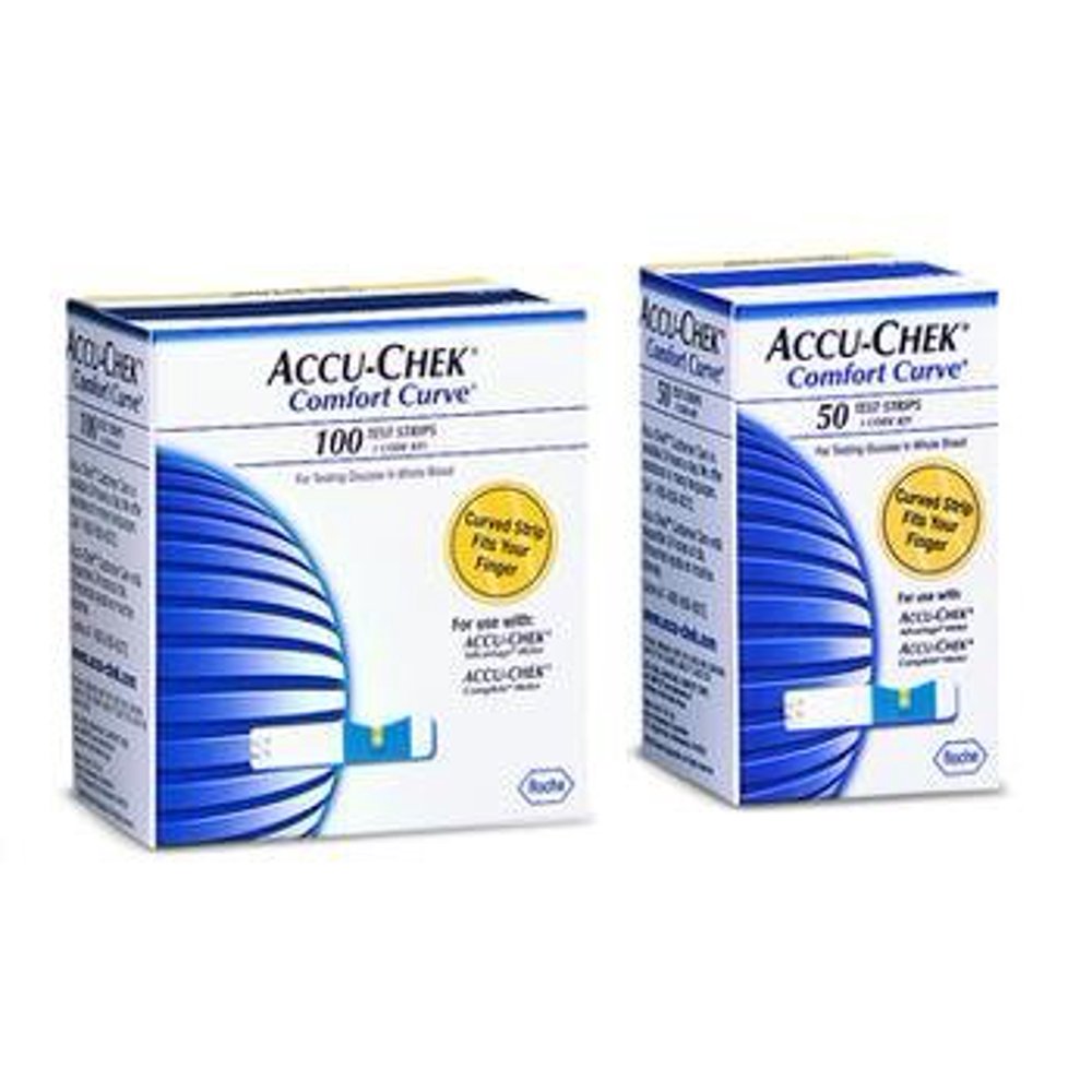 AccuChek Comfort Curve Test Strips One Red Professional Box of 50 strips 02/01/13 expiration