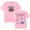 Pink, variant on Milo J La Vida Era Mas Corta Merch T-Shirt Women Men Casual Crewneck Short Sleeve Fashion Tee