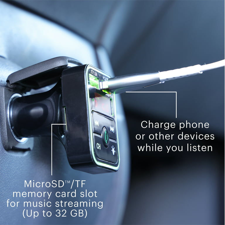 LightrFM Wireless Hands-Free Bluetooth Car FM Transmitter – LighterFM