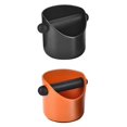 thumbnail image 1 of 2x Antislip Cafetera Boca recta Naranja Negro Gloria  tazón de fuente de golpe de café antideslizante, 1 of 9