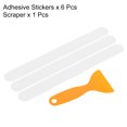 thumbnail image 3 of Unique Bargains 7.9 x 0.8 Inch Anti Slip Grip Tape Non-Slip Traction Strips Square with Scraper, Clear 6 Pack, 3 of 5