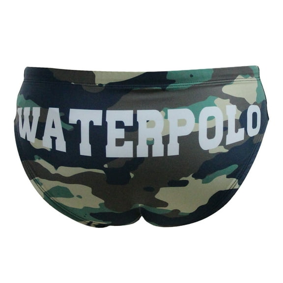 Men's Swimsuit Brief Athletic Swimwear MTS Camouglaged, Water Polo, Underwater Rugby, High Performance