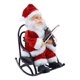 thumbnail image 5 of Adornos Navideños de Papá Noel, Figura de Papá Noel 2023 con Suministros para Fiestas Musicales, Decoraciones Navideñas para El Hogar, Estatua Eléctri violín, 5 of 8