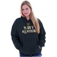 thumbnail image 3 of US Navy Sister Military Logo Ribbon Hoodie Sweatshirt Women Brisco Brands S, 3 of 6