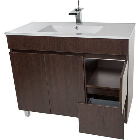 Zeus 40 Standing Bathroom Vanity Cabinet Set Bath Furniture With Zeus 40 Standing Bathroom Vanity