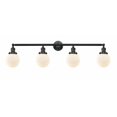 thumbnail image 1 of Innovations 215-BK-G201-6-LED Beacon 4 Light Bath Vanity Light part of the Franklin Restoration Collection, Matte Black, 1 of 1