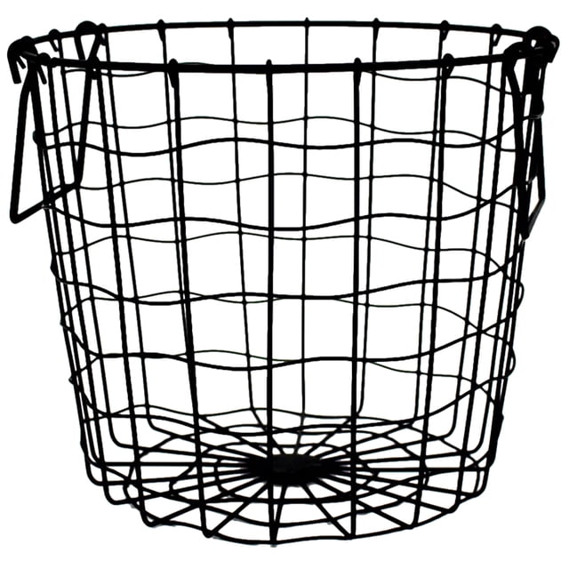 1Pack Storage Basket Iron Clothes Storage Scandinavian Style for Home Bedroom Bathroom Daily Use