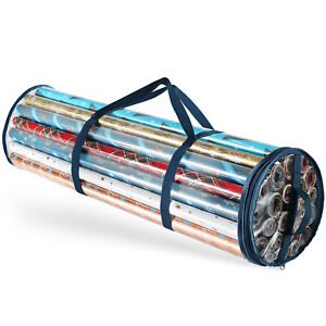 

Waterproof Christmas Wrapping Paper Storage Bag Fits 14-20 Rolls 40 Inches Long