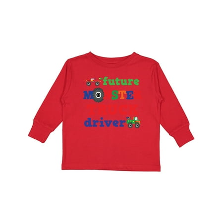 

Inktastic Monster Truck Future Driver Gift Toddler Boy Girl Long Sleeve T-Shirt