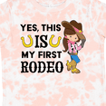thumbnail image 4 of Inktastic Yes, This is My First Rodeo Cowgirl in Hat and Boots Girls Toddler T-Shirt, 4 of 5