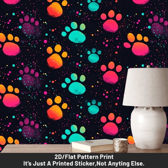 1 piece, fashionable and artistic self-adhesive removable wallpaper, 2D flat abstract pattern PVC wallpaper, can be spliced, home decoration background wall paper decorative wallpaper, suitable for k