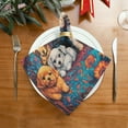 thumbnail image 2 of Satin Native Fab Cotton Dinner Napkin Puppy Parade Reusable, 2 of 8