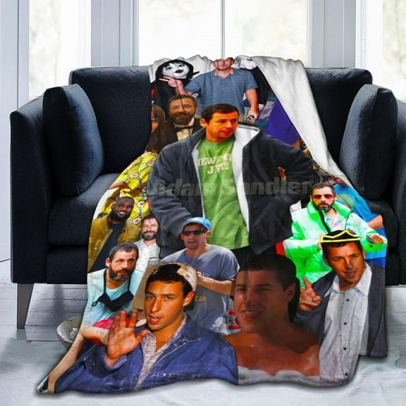 Blanket Adam Actors Sandler Throw Flannel Blankets Warm Soft Cozy Fuzzy Blanket for Bed Sofa Couch Camping Travel Gift Blankets for All Seasons 80"x60"