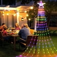 thumbnail image 2 of Outdoor Christmas Decorations Lights Christmas Tree Lights,12 ft High Christmas Yard Decorations Outdoor Waterfall Lights,with 8 Modes Control Outside Christmas Decor for Wedding Party Holiday, 2 of 7