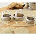 thumbnail image 7 of Norpro Set of 3 Plain Edge Stainless Steel Cookie/Biscuit Cutters, 7 of 7