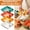 Mix Color, variant on 4Pcs Dumpling Plates with Sauce Compartment, Square 7.1" Serving Dish for Sushi & Chips, Unbreakable Appetizer Tray for Kids & Party, Microwave & Dishwasher Safe