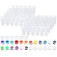 thumbnail image 1 of 80 Tiras, 480 Botes, Tiras de Pintura VacíAs, Botes de Pintura, Mini Botes de Pintura, Contenedores de Almacenamiento Transparentes para Pinturas ArtíSticas (3Ml), 1 of 7