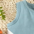 thumbnail image 6 of Sngxgn Toddler Baby Boy Clothes Solid Color Sweatshirt Top and Jogger Pants Set 2 Piece Fall Winter Outfits(Blue,3Y), 6 of 6