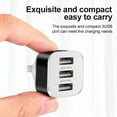 thumbnail image 6 of 2022 Portable 3 Port USB Mobile Phone Charger,USB Extender Charger,Adapter Charging Plug Station Base Home Office Working Trips Essential Tool, 6 of 8