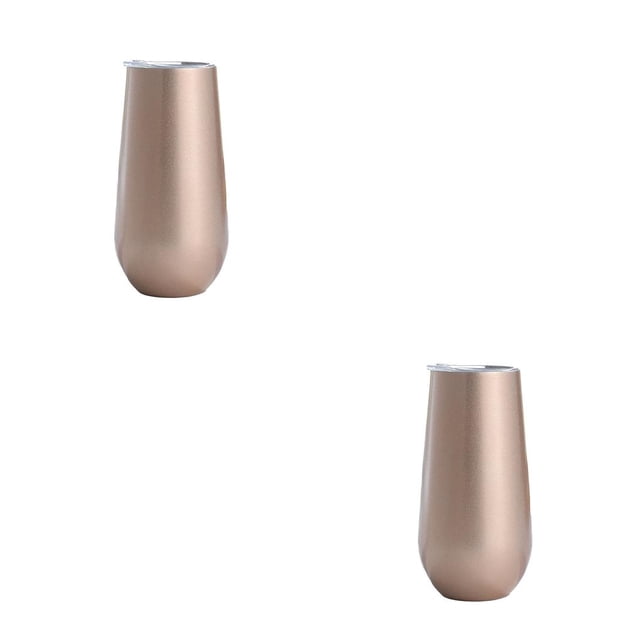 Naiovety Copas de cóctel de doble capa, copa de champán irrompible de acero inoxidable OZ, copa de tostado, vaso de vino de regalo dulce Type4 NO4 Naiovety CBP277781