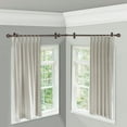 thumbnail image 2 of 13/16" Dia Adjustable Corner Window Single Curtain Rod 28 to 48" (each side) in Cocoal with Ludmila Finials,(4890-287-CR), 2 of 3