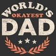 thumbnail image 2 of Men's Lost Gods World's Okayest Dad Graphic T-Shirt, 2 of 5
