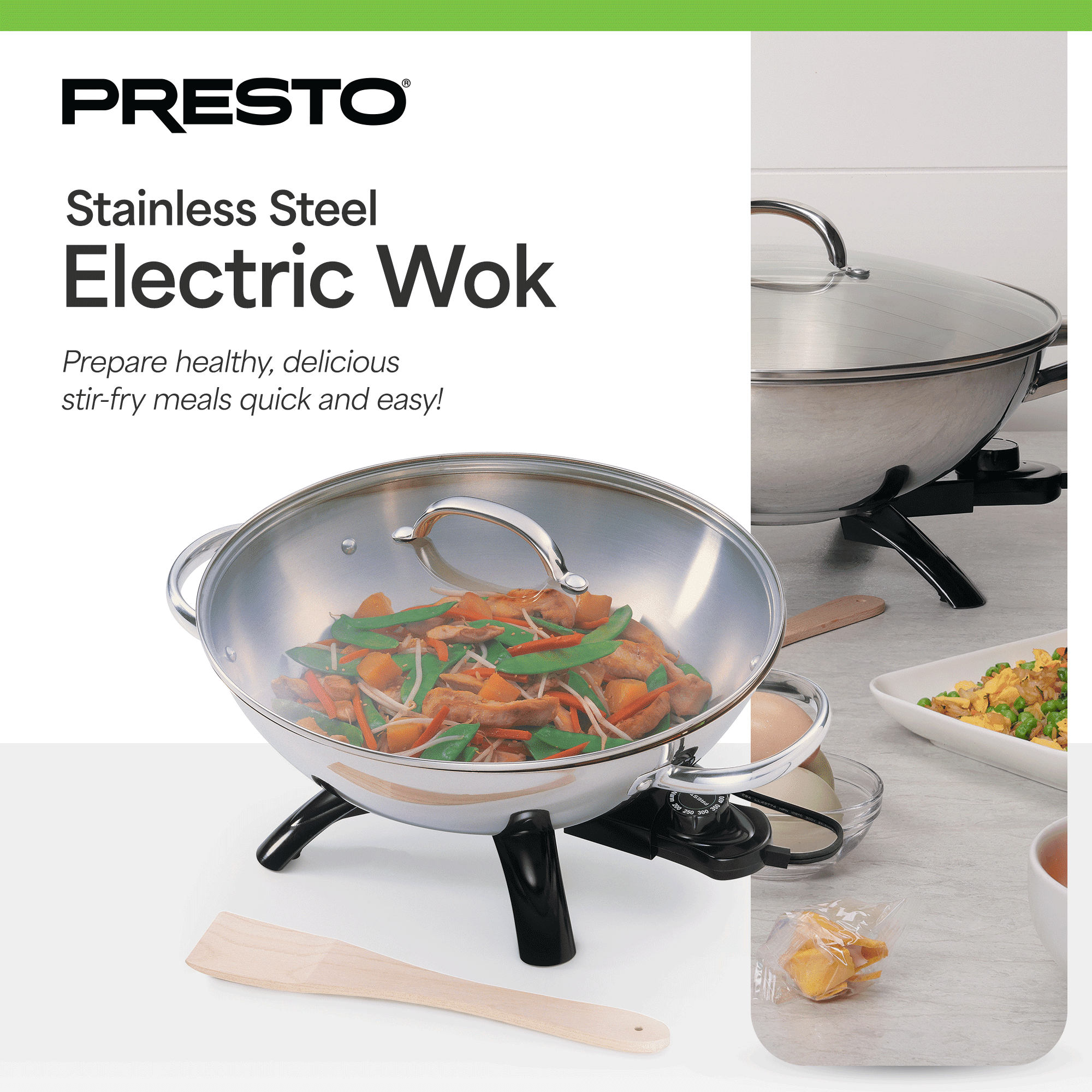 Presto Stainless Steel Electric Wok 05900