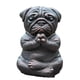 thumbnail image 1 of Meditation Dog Statue, Yoga French Bulldog Statue, Realistic Resin Pug Sculpture Home Decor, Gift for Pug Lovers A, 1 of 5